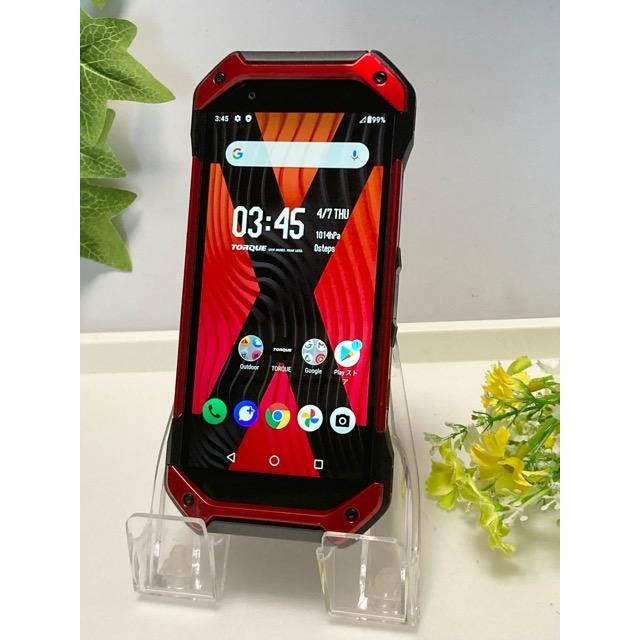 TORQUE 5G KYG01 au SIMフリー レッド 赤 判定〇 タフスマホ ROM 128GB