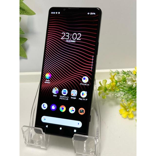 Xperia 1 美品 III SOG03 au [フロストブラック] ROM 256GB RAM 12GB 