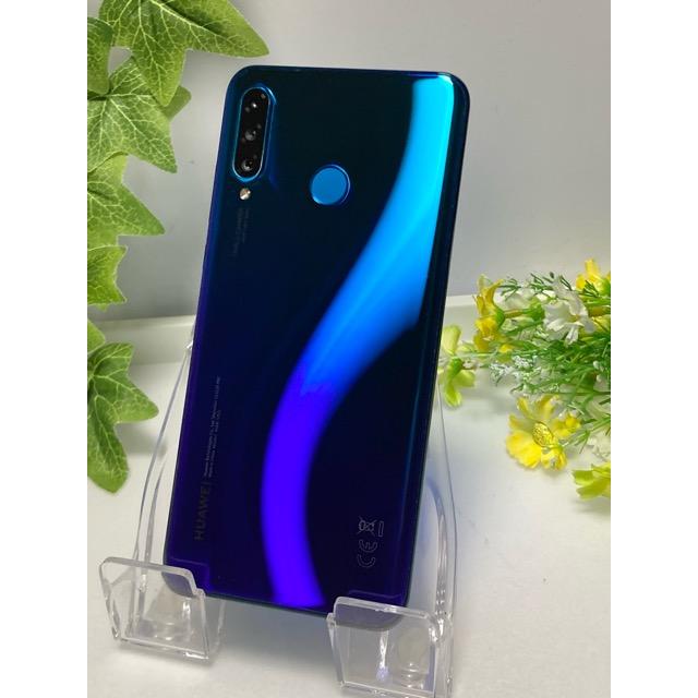 HUAWEI P30 lite Y!mobile 64GB/4GB ブルー 美品 HUAWEI P30 lite