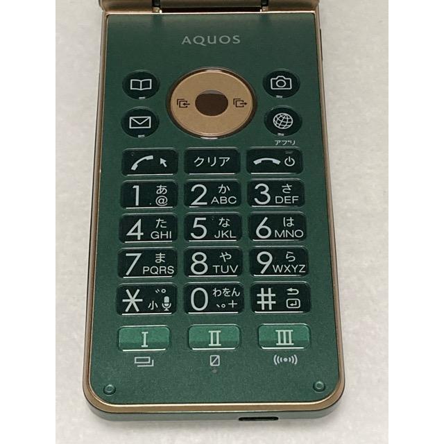 AQUOS K au SIMロック解除済☆ SHF34 [ロイヤルグリーン] 1800mAh