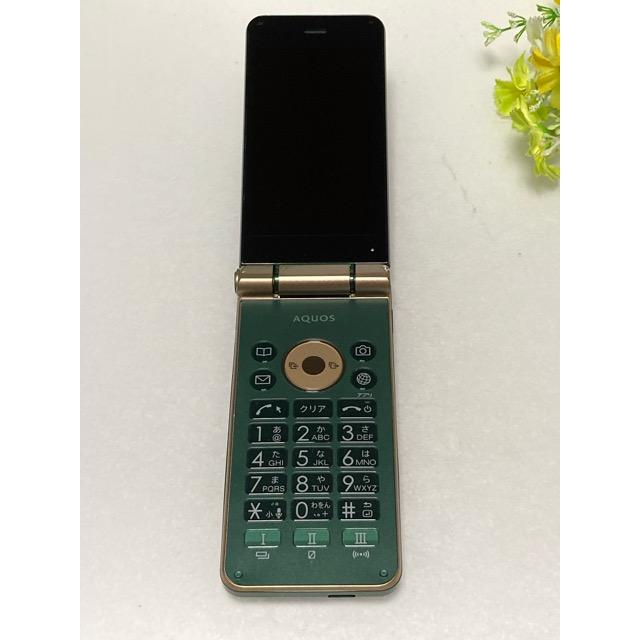 AQUOS K au SIMロック解除済☆ SHF34 [ロイヤルグリーン] 1800mAh