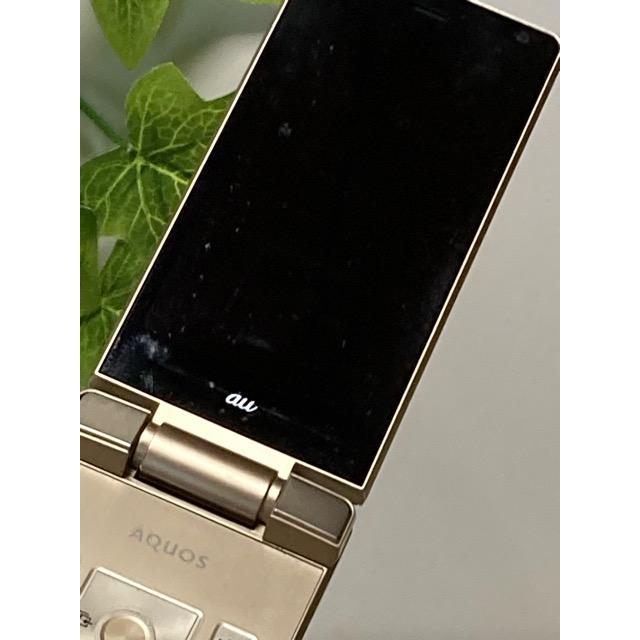 AQUOS K SIMフリー SHARP SHF33 シャンパンゴールド ≪au版 (SIMロック