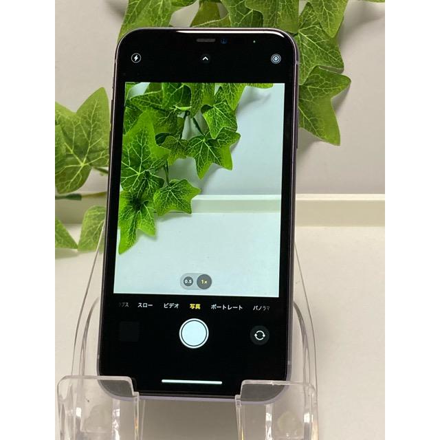 iPhone 美品 SIMフリー Apple iPhone11 128GB パープル☆ A2221 MWM52J