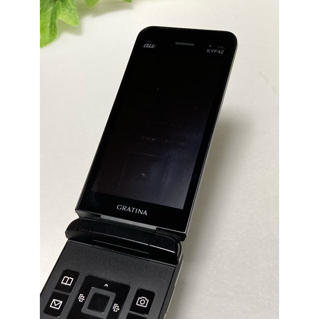 KYOCERA（京セラ） 中古 au by KDDI GRATINA KYF42 ブラック ☆SIM