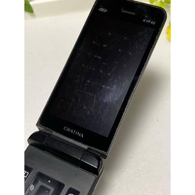 KYOCERA（京セラ） 中古 au by KDDI GRATINA KYF42 ブラック ☆SIM