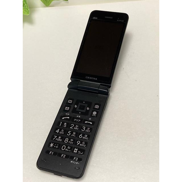 KYOCERA（京セラ） 中古 au by KDDI GRATINA KYF42 ブラック ☆SIM