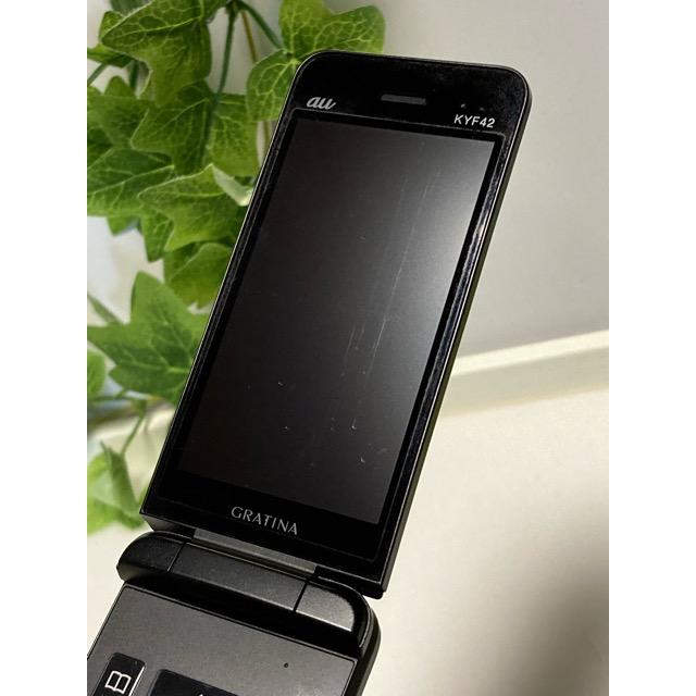 KYOCERA（京セラ） 中古 au by KDDI GRATINA KYF42 ブラック ☆SIM