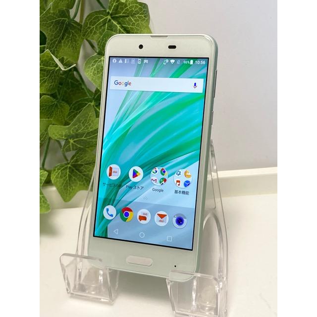 液晶美品☆ SIMロック解除済 au AQUOS sense SHV40 グリーン☆ Android SHARP 32GB スマホ A9131 | AQUOS sense