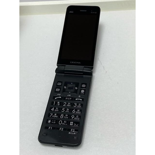 中古 au by KDDI 京セラ GRATINA KYF42 ブラック ★SIMロック解除済み★ガラホ（nano SIM) 携帯電話 本体 A9167 | KYOCERA | 06