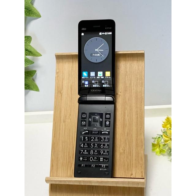 KYOCERA（京セラ） 中古 au by KDDI GRATINA KYF42 ブラック ☆SIM