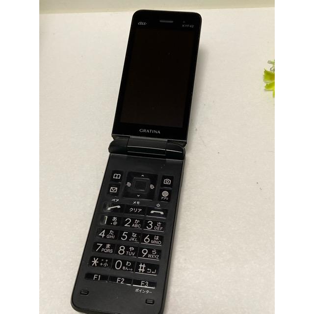 KYOCERA（京セラ） 中古 au by KDDI GRATINA KYF42 ブラック ☆SIM