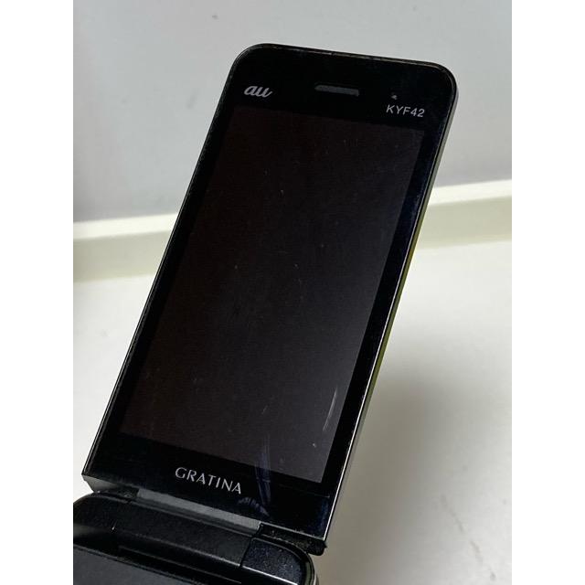 中古 au by KDDI 京セラ GRATINA KYF42 ブラック ★SIMロック解除済み★ガラホ（nano SIM) 携帯電話 本体 A9170 | KYOCERA | 06