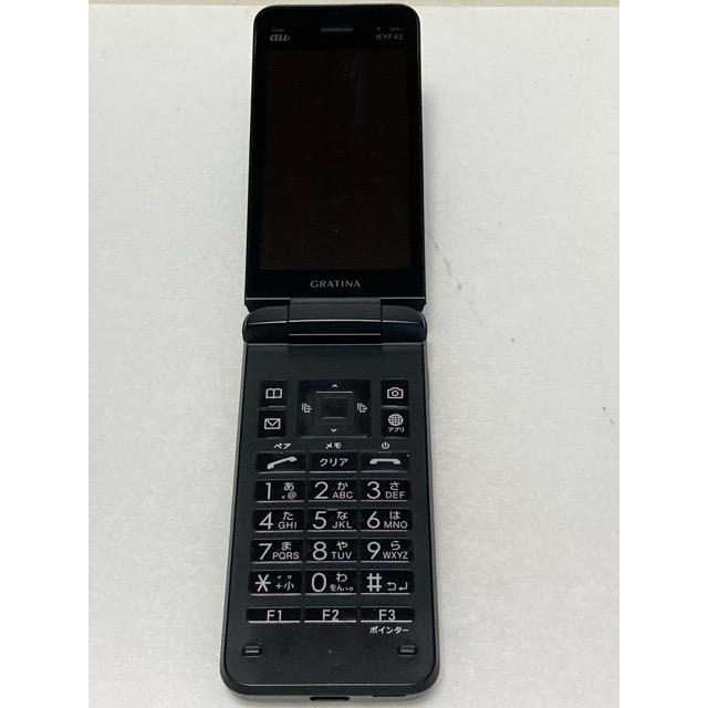 中古 au by KDDI 京セラ GRATINA KYF42 ブラック ★SIMロック解除済み★ガラホ（nano SIM) 携帯電話 本体 A9182 | KYOCERA | 04