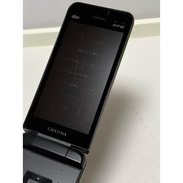 KYF42 5台 KYOCERA（京セラ） 中古 au by KDDI GRATINA KYF42 ブラック ☆SIM