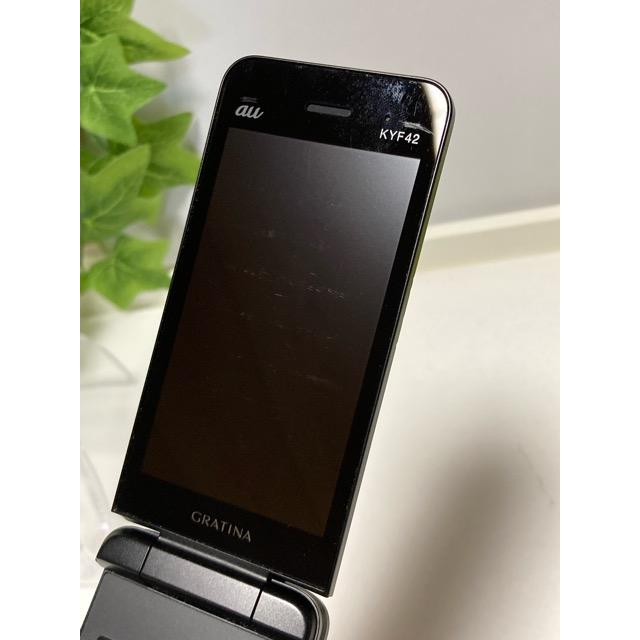 KYOCERA（京セラ） 中古 au by KDDI GRATINA KYF42 ブラック ☆SIM