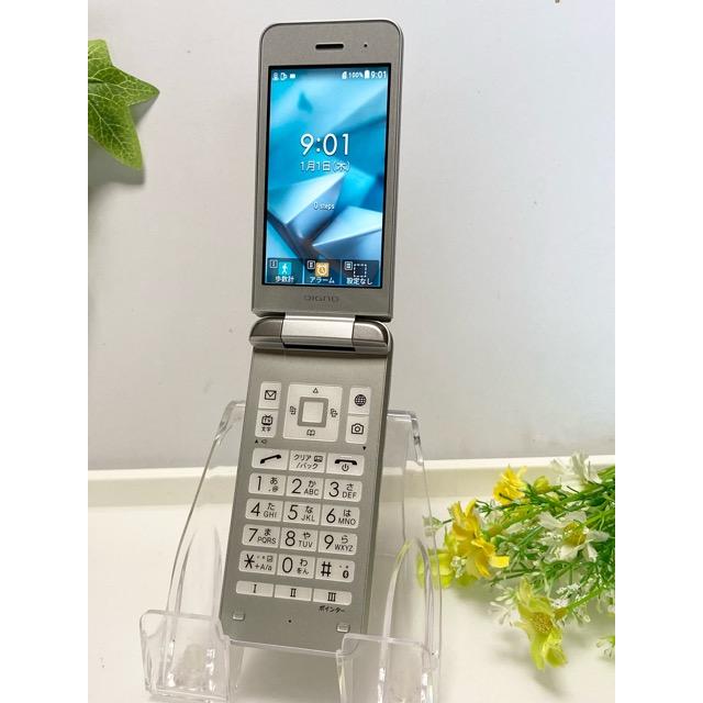 【使用少 美品☆】 SIMフリー DIGNO ケータイ3 NP902KC シルバー 京セラ softbank ケータイ 携帯電話 （nano SIM 4G通信） A9213 | DIGNO