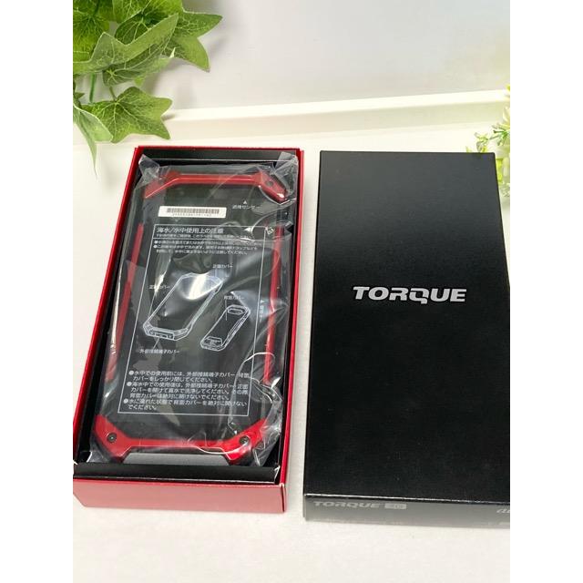 【新品未使用品】TORQUE 5G KYG01 au simロック解除品 SIMフリー 赤　レッド　（付属品完備）高耐久性スマートフォン A9223 | TORQUE
