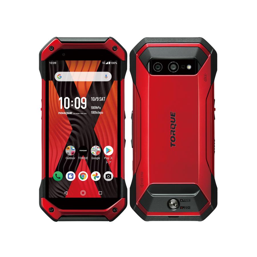 【新品未使用品】TORQUE 5G KYG01 au simロック解除品 SIMフリー 赤　レッド　（付属品完備）高耐久性スマートフォン A9223 | TORQUE | 08
