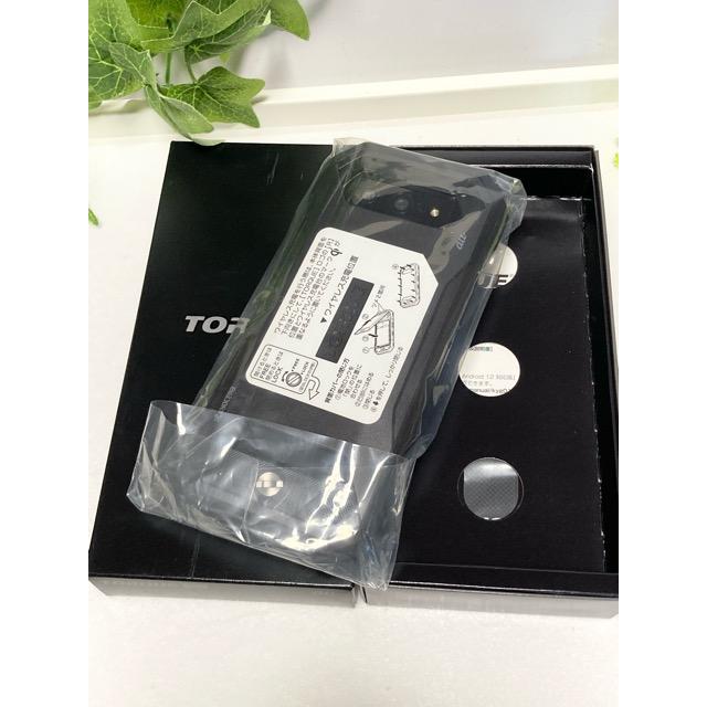 【新品未使用品】TORQUE 5G KYG01 au simロック解除品 SIMフリー 黒　ブラック　（付属品完備）高耐久性スマートフォン A9224 | TORQUE