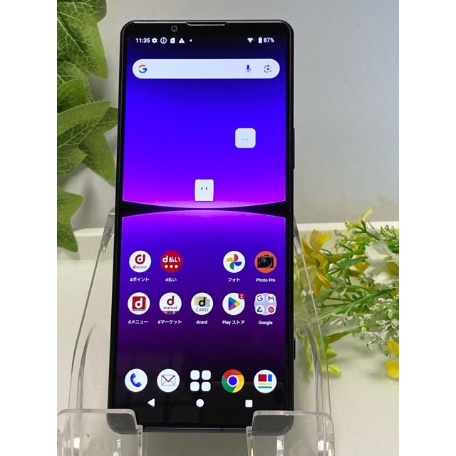 液晶美品 Xperia 5 IV SO-54C SIMフリー docomo [パープル] ROM 128GB RAM 8GB バッテリー良好★ スマホ本体 送料無料 A9247 | Xperia 5 IV