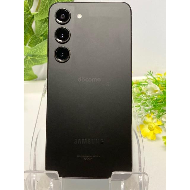 SIMフリー Galaxy S23 SC-51D ドコモ  [ファントムブラック] ROM 256GB RAM 8GB ◎6.1型有機ELスマホ◎ バッテリー良好品 A9263 | Galaxy S