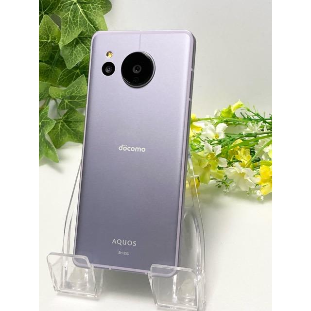 携帯電話本体 AQUOS sense7 SH-53C docomo 128GB AQUOS sense sense7 SH-53C パープル☆ docomo SIMフリー ROM 128GB