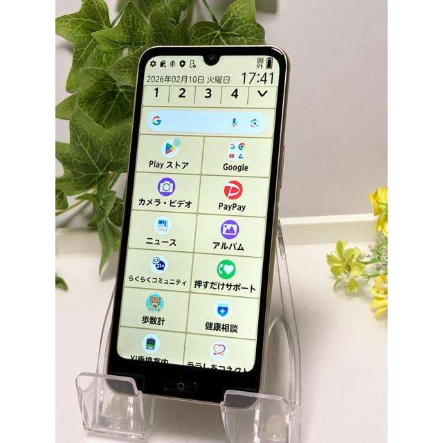 らくらくスマートフォン 使用少☆ 新品同様 a A401FC [64GB] Y!mobile
