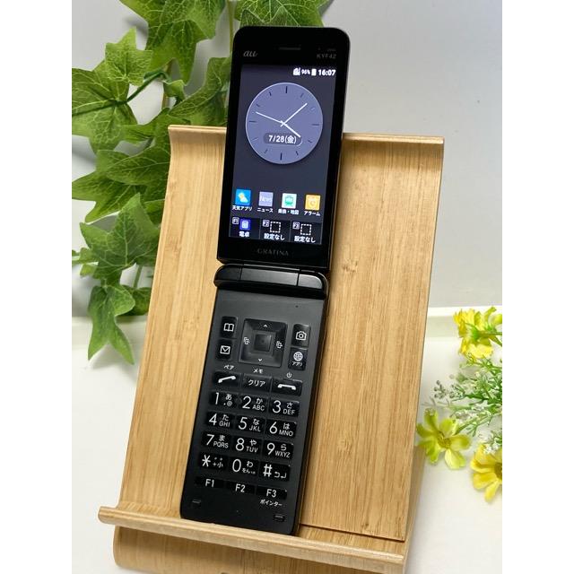 KYOCERA（京セラ） au by KDDI GRATINA KYF42 ブラック ☆SIMロック