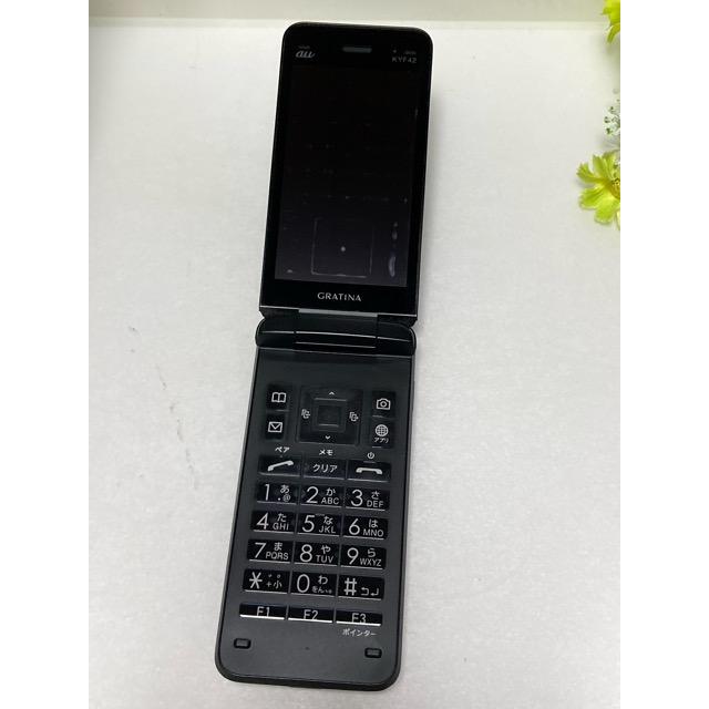 KYOCERA（京セラ） au by KDDI GRATINA KYF42 ブラック ☆SIMロック