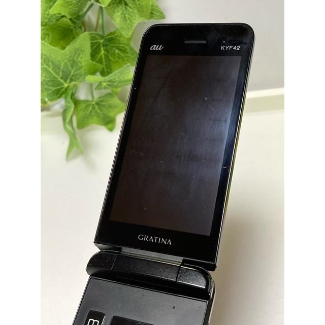 KYOCERA（京セラ） au by KDDI GRATINA KYF42 ブラック ☆SIMロック