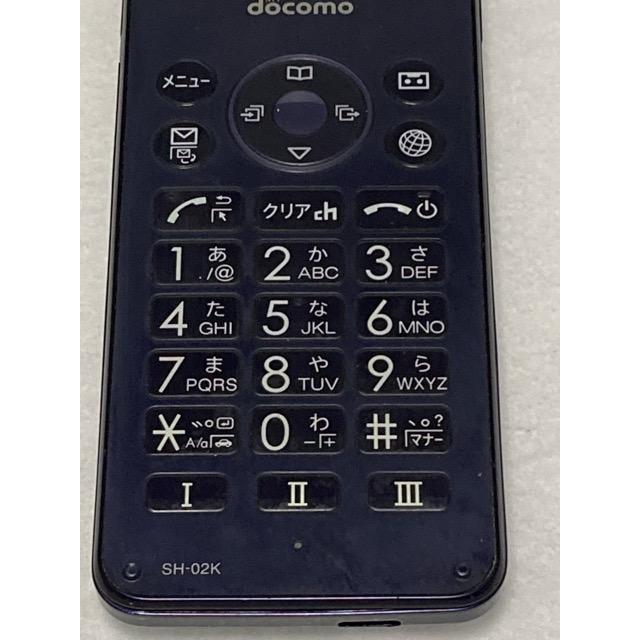 AQUOS ケータイ SH-02K AQUOSケータイ ブルーブラック docomo SIM