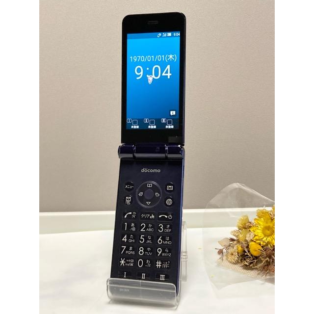 AQUOS ケータイ SH-02K AQUOSケータイ ブルーブラック docomo SIM