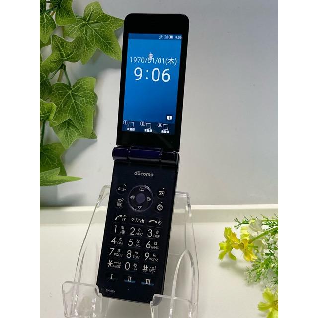 AQUOS ケータイ SH-02K AQUOSケータイ ブルーブラック docomo SIM