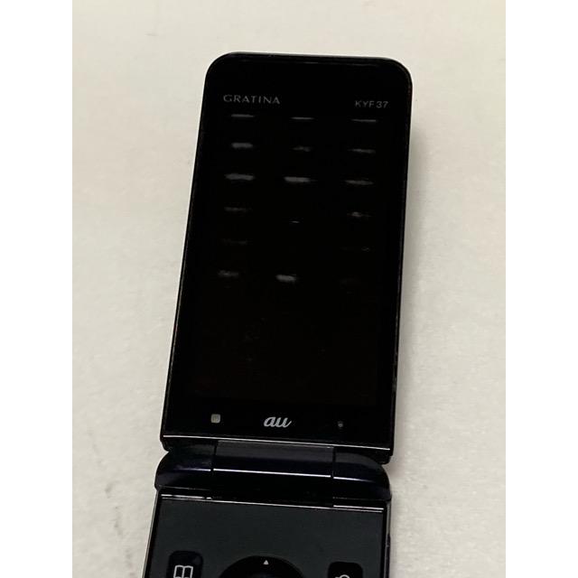 KYOCERA（京セラ） au SIMロック解除済 GRATINA KYF37 ネイビー 京セラ