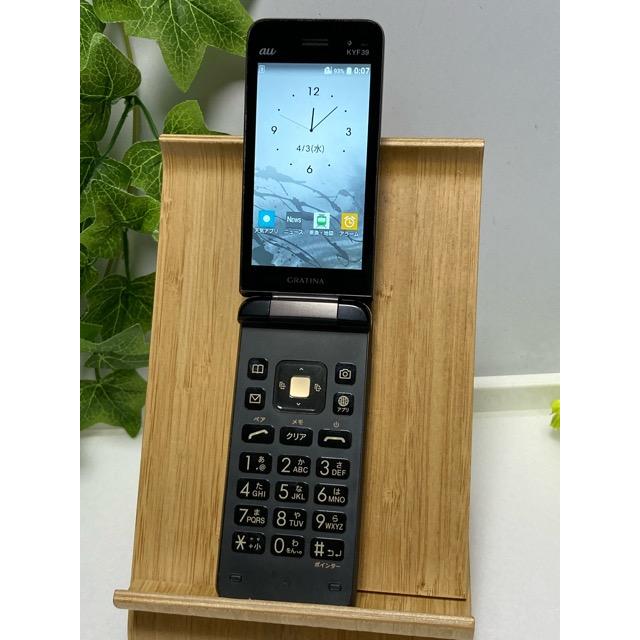 KYOCERA（京セラ） GRATINA au KYF39 ブラック☆ 4G SIMフリー
