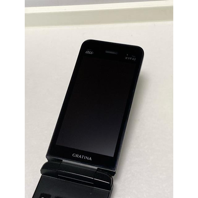 au by KDDI 京セラ GRATINA KYF42 ブラック ★SIMロック解除済み★ガラホ（nano SIM) 携帯電話 本体 良品 中古 A9502 | KYOCERA | 02