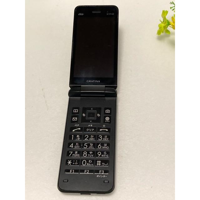 au by KDDI 京セラ GRATINA KYF42 ブラック ★SIMロック解除済み★ガラホ（nano SIM) 携帯電話 本体 中古 A9503 | KYOCERA | 06