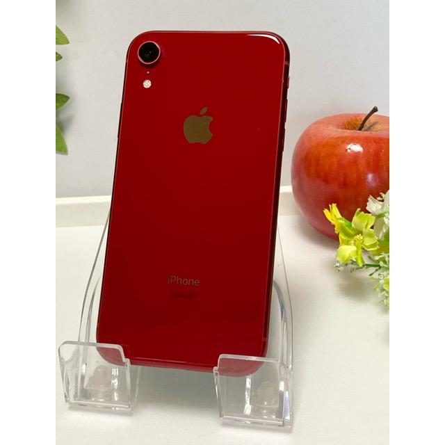 iPhone Apple XR 64GB MT062J/A レッド アップル au SIMロック解除済 