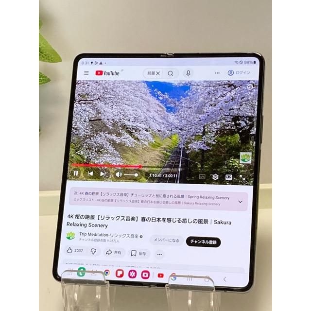 Galaxy Z Samsung fold4 SC-55C NTTdocomo版 SIMフリー グレイグリーン 