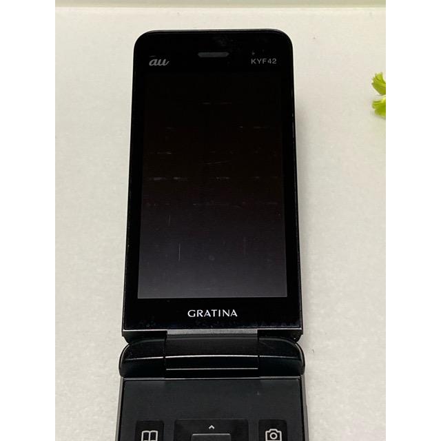 au by KDDI 京セラ GRATINA KYF42 ブラック ★SIMロック解除済み★ガラホ（nano SIM) 携帯電話 本体 A9716 | KYOCERA | 02