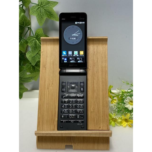 kyf42 黒　未使用に近い　simロック解除済み KYOCERA（京セラ） au by KDDI GRATINA KYF42 ブラック ☆SIMロック