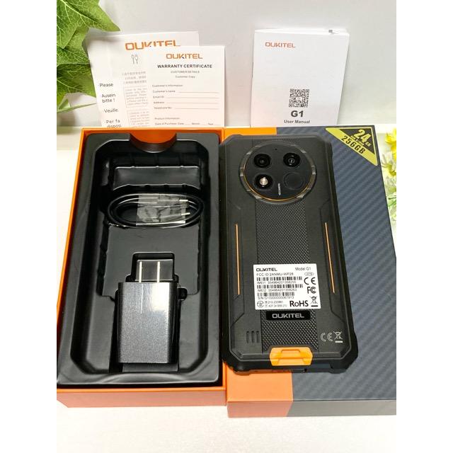 OUKITEL ほぼ未使用 SIMフリー Oukitel G1 24GB/256GB オレンジ ◎防水