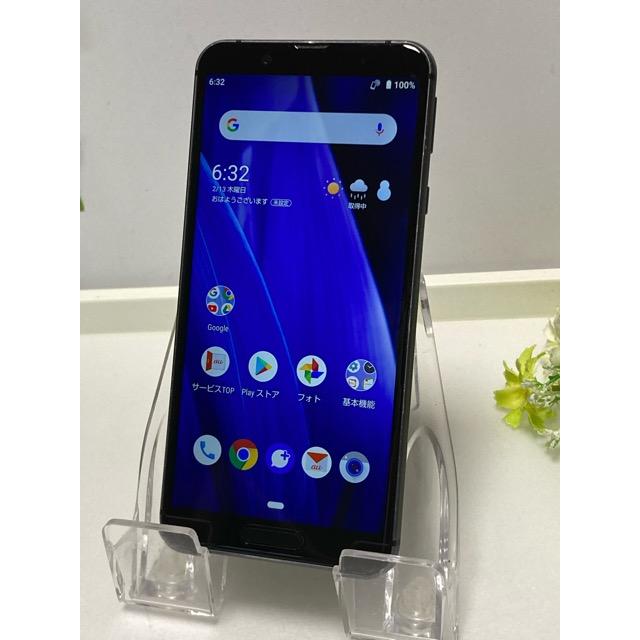 AQUOS SHV45 ブラック スマホ 本体　② AQUOS sense au SHARP sense3 SHV45 ブラック☆ 4GB 64GB (SIMロック