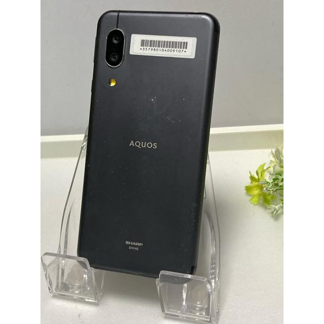 AQUOS SHV45 ブラック スマホ 本体　② AQUOS sense au SHARP sense3 SHV45 ブラック☆ 4GB 64GB (SIMロック