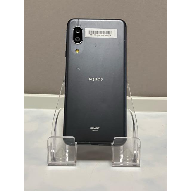 判定◯ドコモSHV45 SHARP AQUOS sense3 携帯スマートフォン AQUOS sense au SHARP sense3 SHV45 ブラック☆ 4GB 64GB (SIMロック