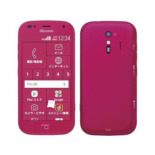 【美品】ピンクドコモ F-01Mらくらくホン FUJITSU　利用制限〇 ピンク色 ドコモ F-01M らくらくホン FUJITSU 利用制限〇 富士通