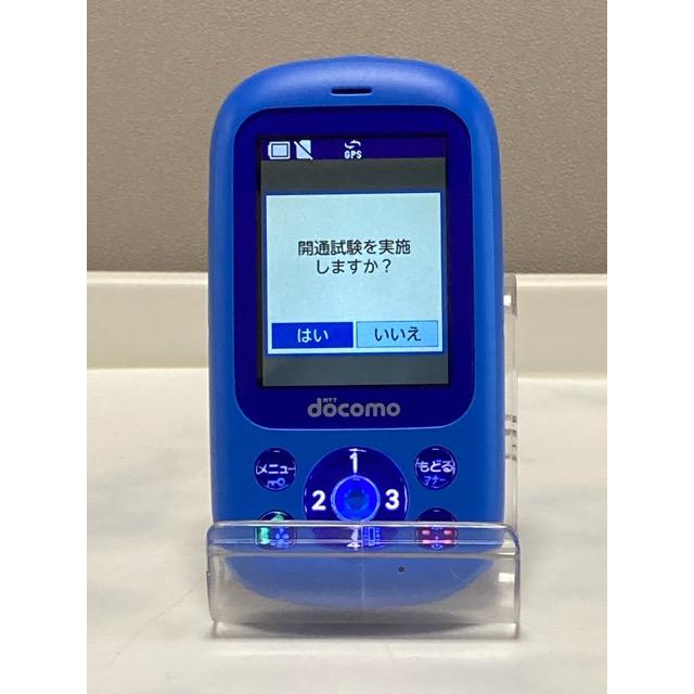 富士通（FUJITSU） 使用少 美品 ドコモ キッズケータイ F-03J ブルー