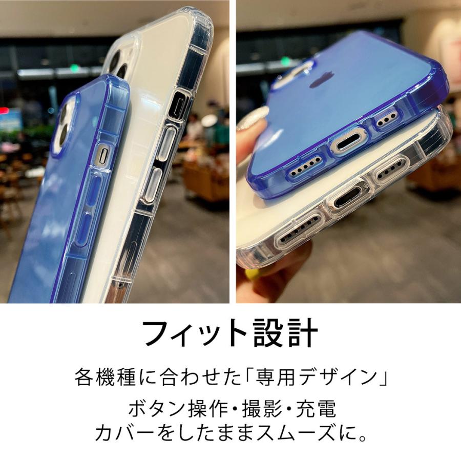 iPhone14 Pro スマホ ケース カバー シンプル iPhone13Pro mini 耐衝撃 透明 クリア TPU ソフト｜mobilebatteryampere｜12