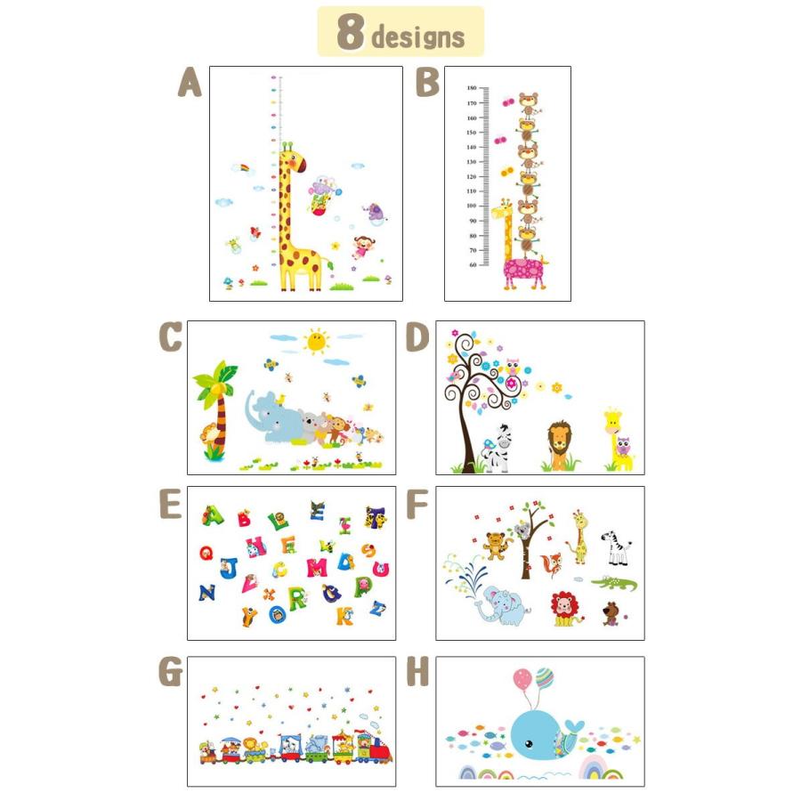 ウォールステッカー 身長計 アルファベッド アニマル 英字 トイレ おしゃれ 壁紙 ポイント消化 キッチン 1000 Birthday パーティー 誕生日 気質アップ 飾り