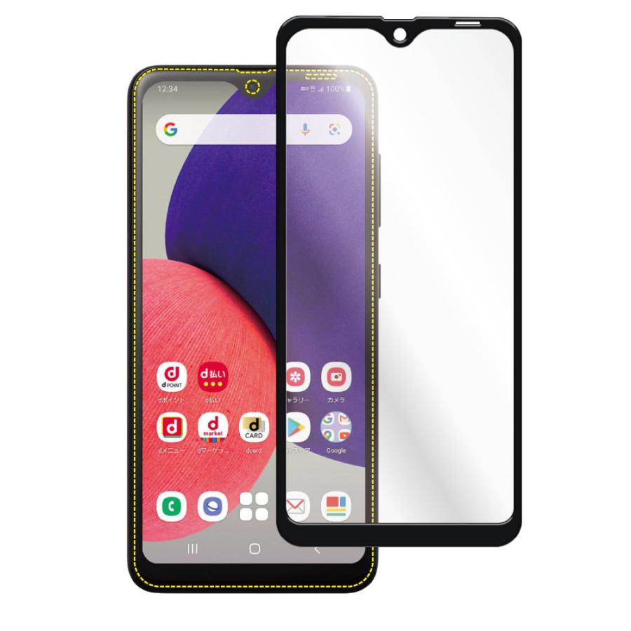 ASDEC アスデック Galaxy A22 5G ガラスフィルム ソフトフレーム High Grade Full Cover Glass 9H 耐指紋 防汚 飛散防止 FCG-SC56B｜mobilefilm｜03